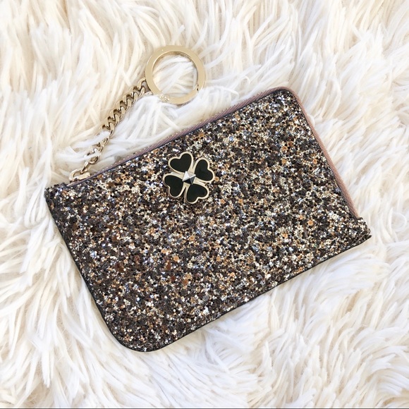 kate spade Accessories - ⚡️SALE NWT Kate Spade Odette Glitter L-Zip Cardcas